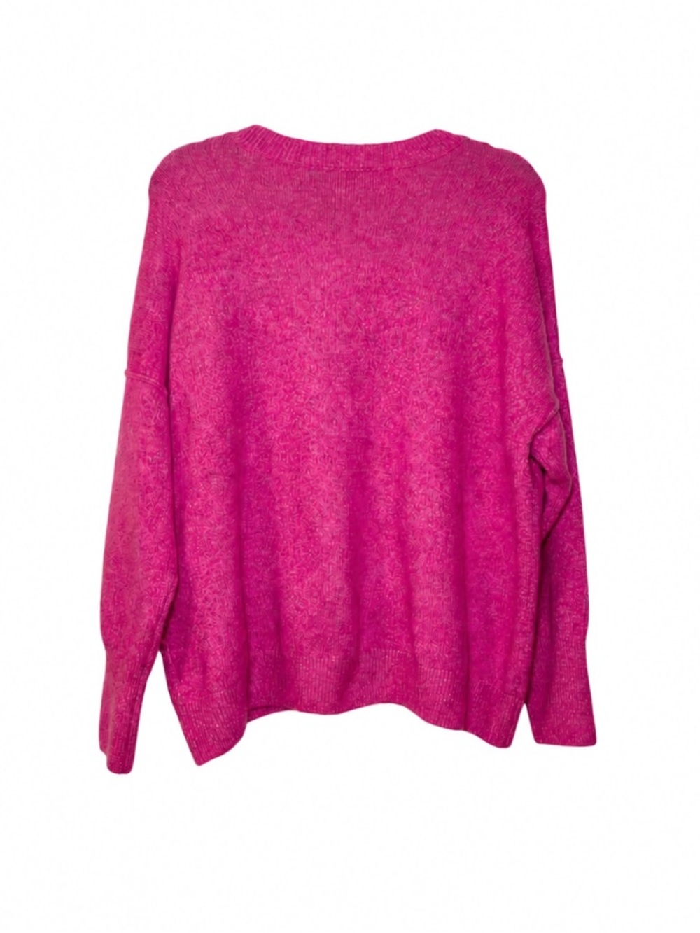 Vince Camuto Women's Soft Knit Long Sleeve Fuchsia Crewneck Sweater Size XL - Picture 4 of 14